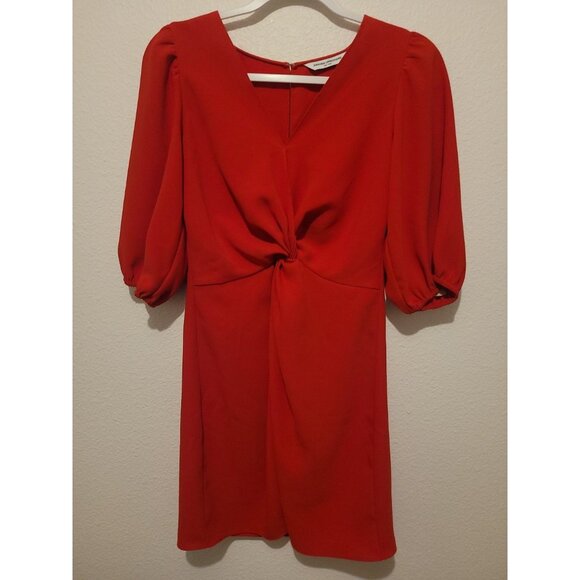 Amanda Uprichard Red Dress Women Size Small Timeless Classic Romantic - Picture 4 of 9